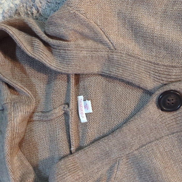 Women's button up hooded poncho - Picture 2 of 5